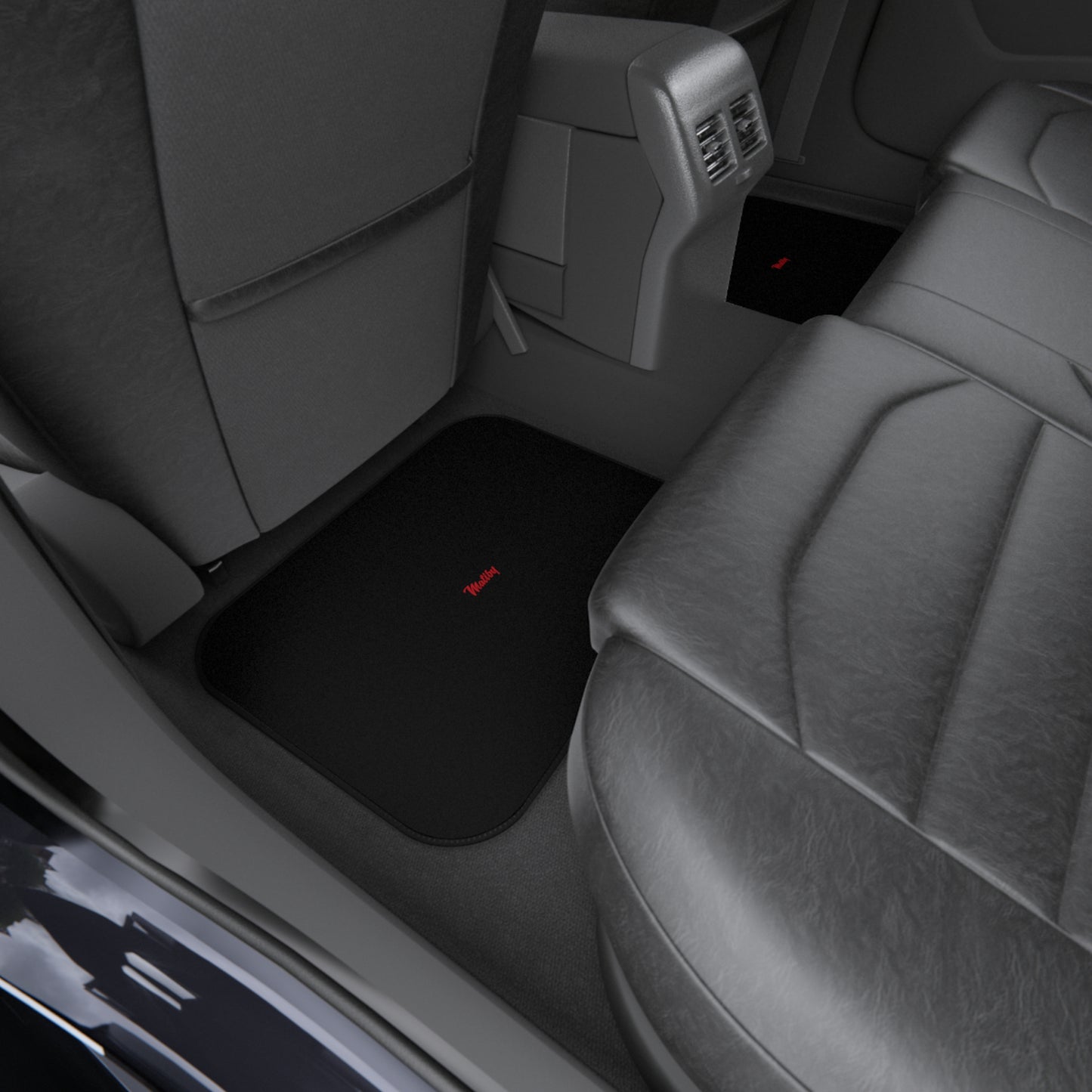 Matiby Black Car Mats (2x Rear)