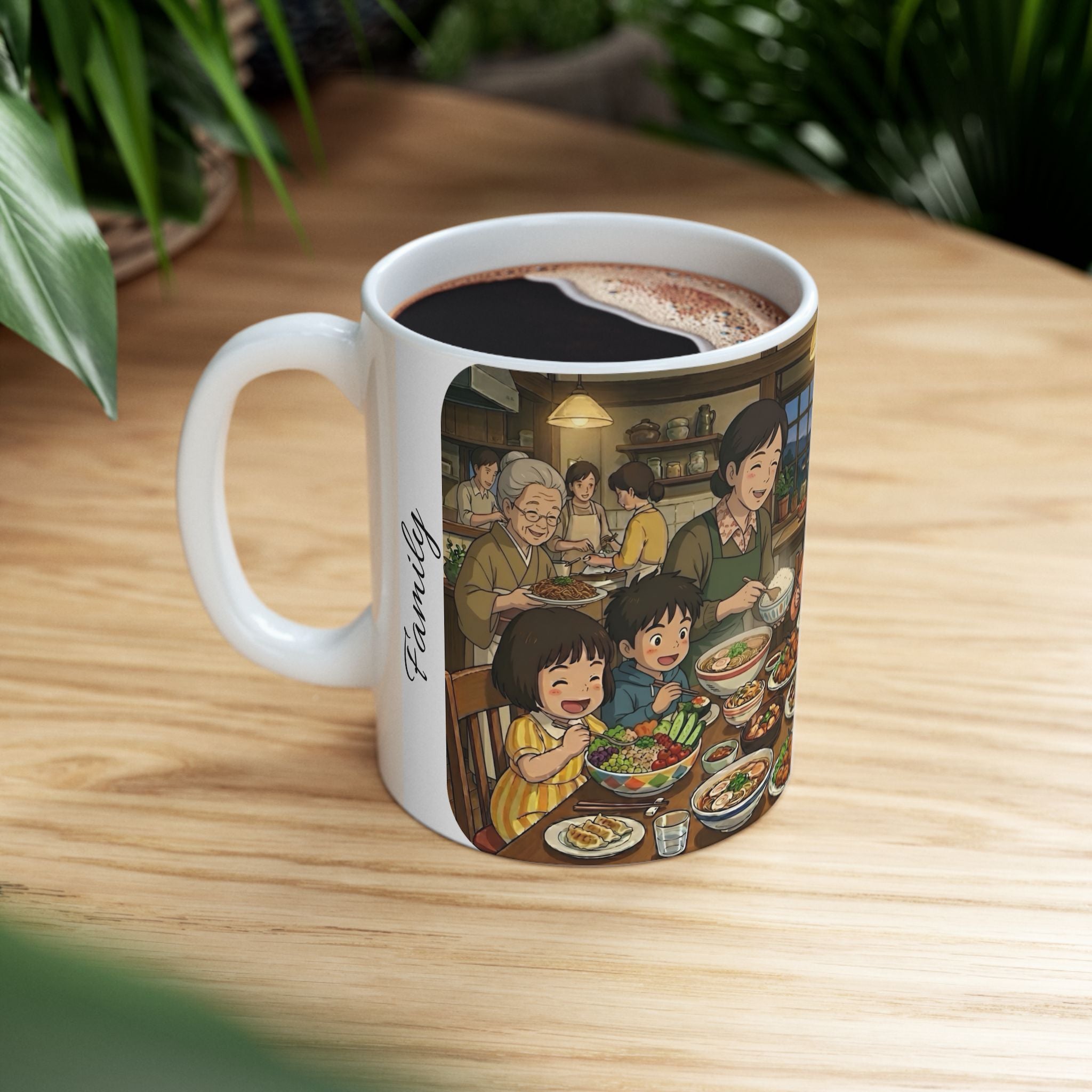 Family & Friends #5 Forever White Ceramic Mug — Cozy Feast Cup (11oz/15oz)