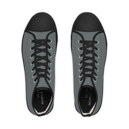 Men's Dark Grey High Top Sneakers