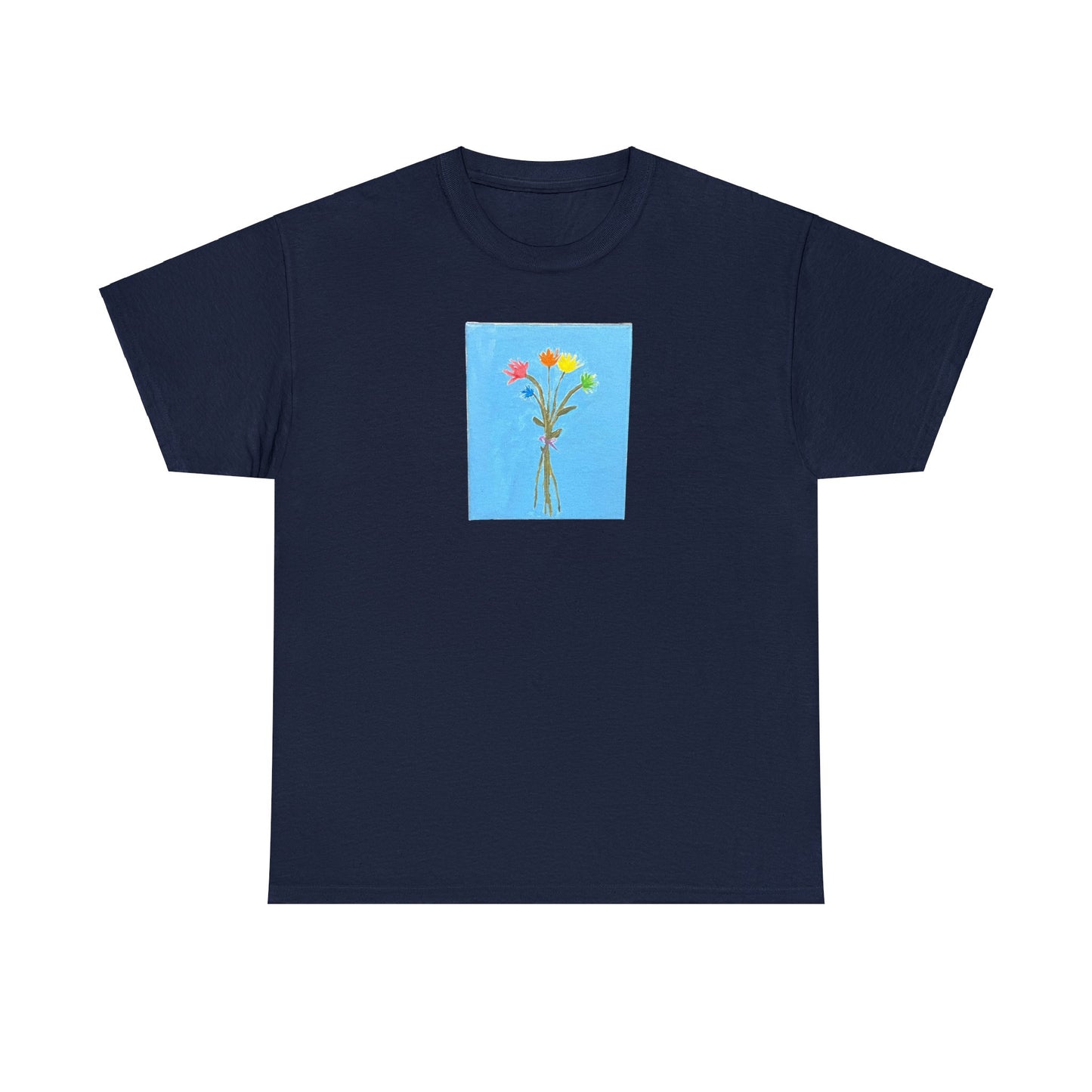 Matiby "Artzy" Flower Unisex Heavy Cotton Tee