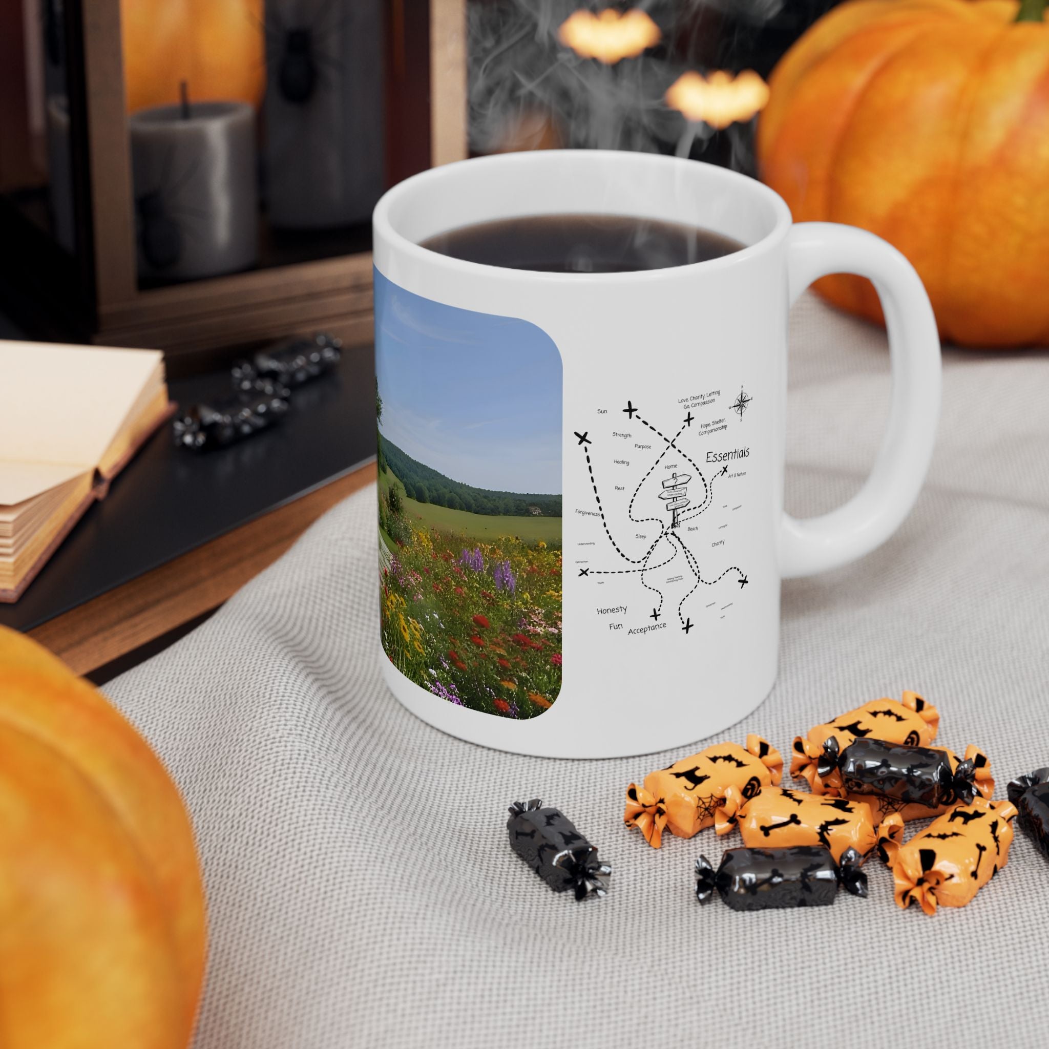 Cozy Architecture & Dreamy Landscapes #9 White Ceramic Mug – Homes Home Sweet Home Cup (11oz/15oz)