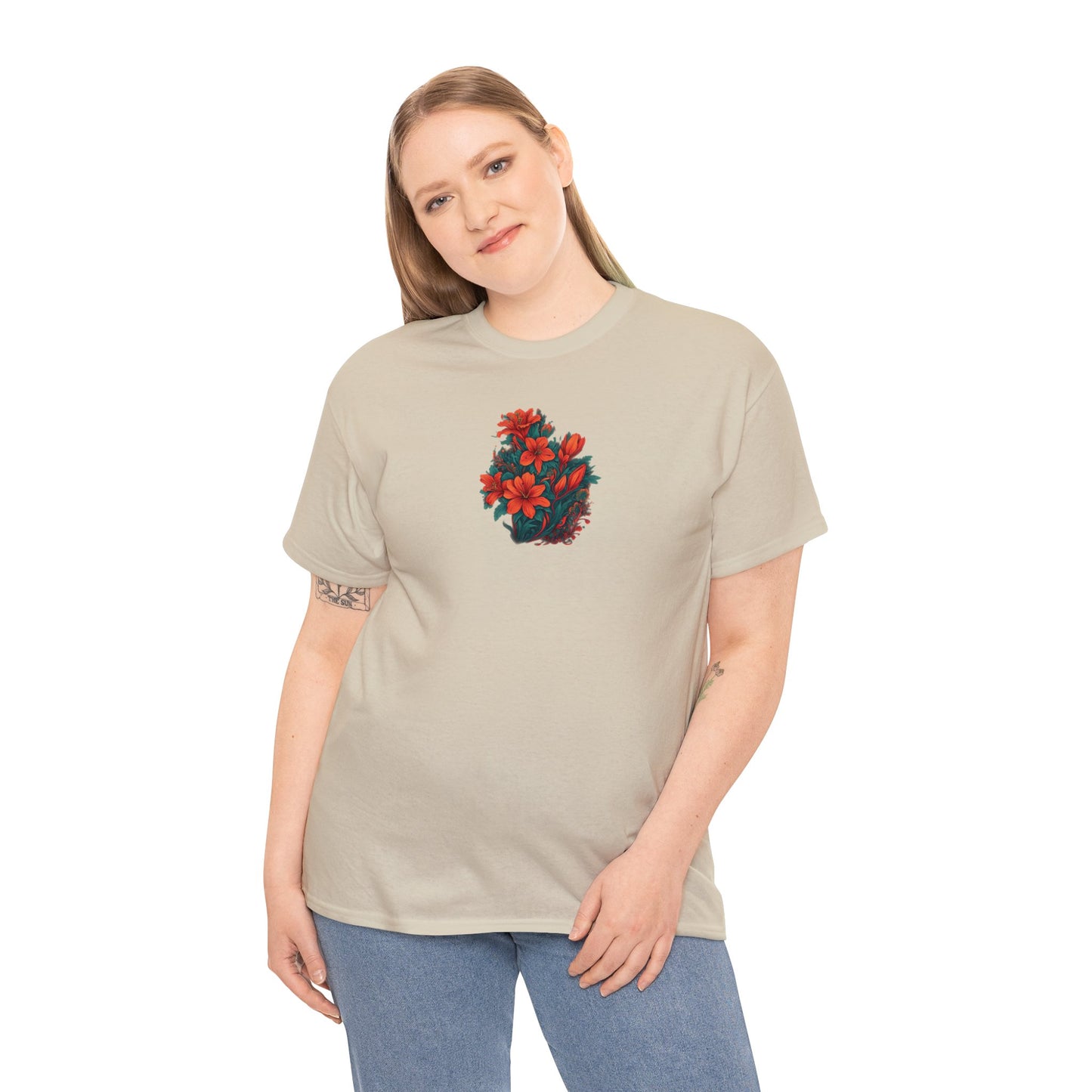 Matiby Floral Unisex Heavy Cotton Tee