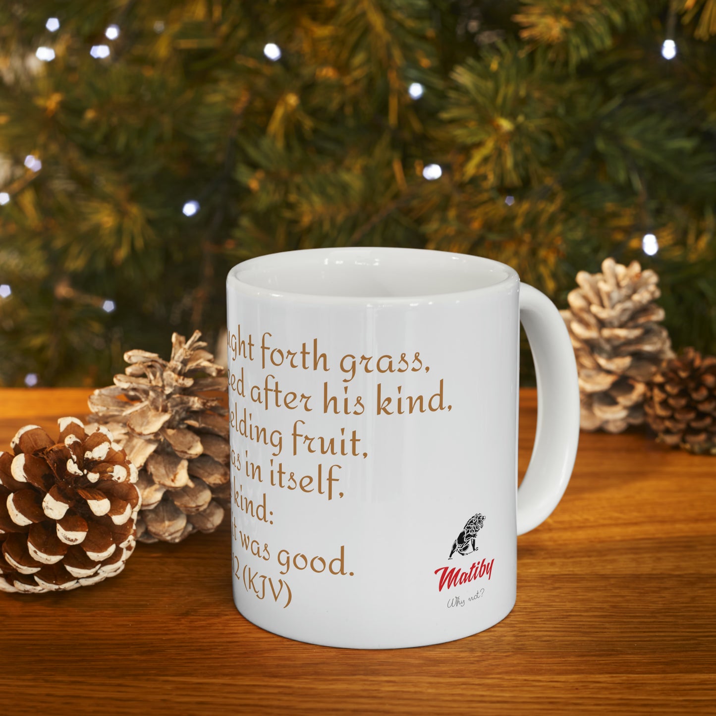 Bible Speaks Gen 1:12 Ceramic Mug, 11oz