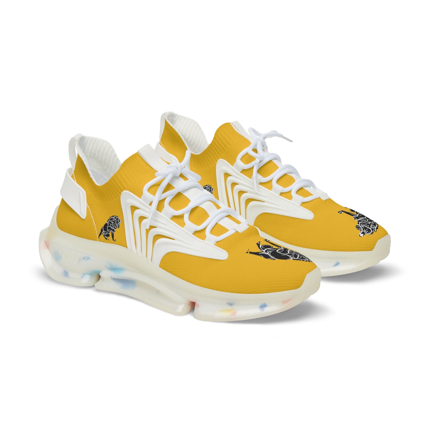 Men's Yellow Mesh Sneakers