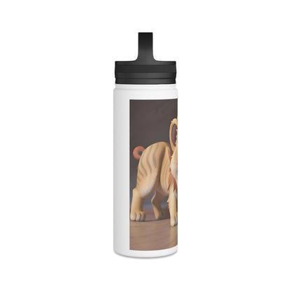 Artzy Stainless Steel Water Bottle, Handle Lid