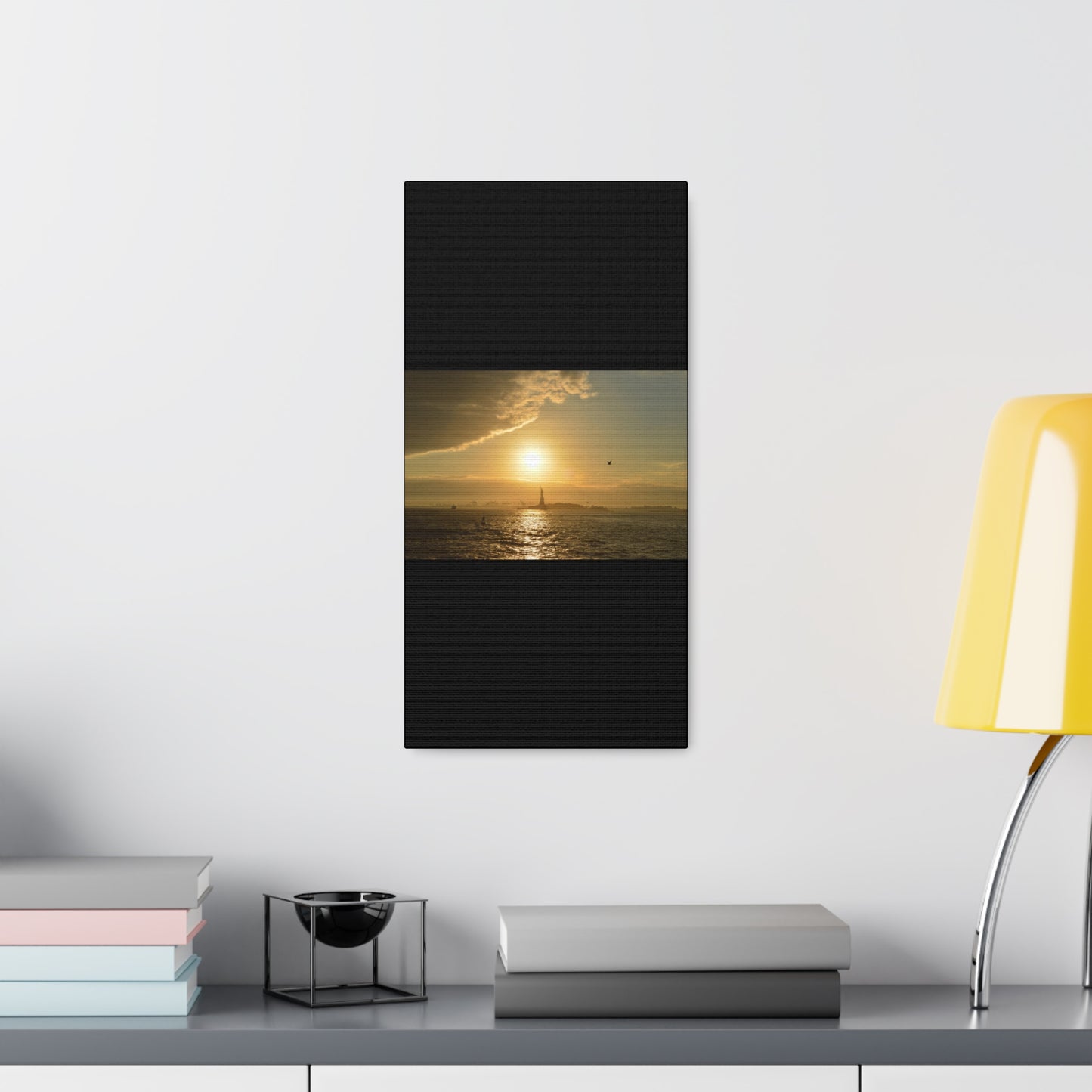 Sunset Black Canvas Gallery Wraps