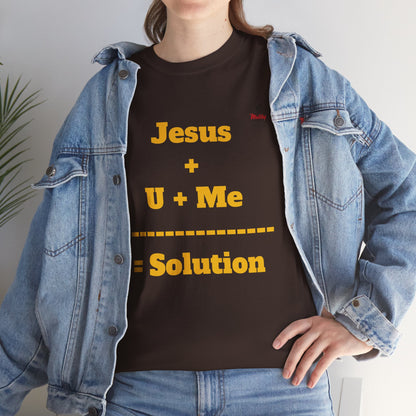 Jesus+U+Me Unisex Heavy Cotton Tee