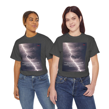 Lightning Style East West Unisex Heavy Cotton Tee