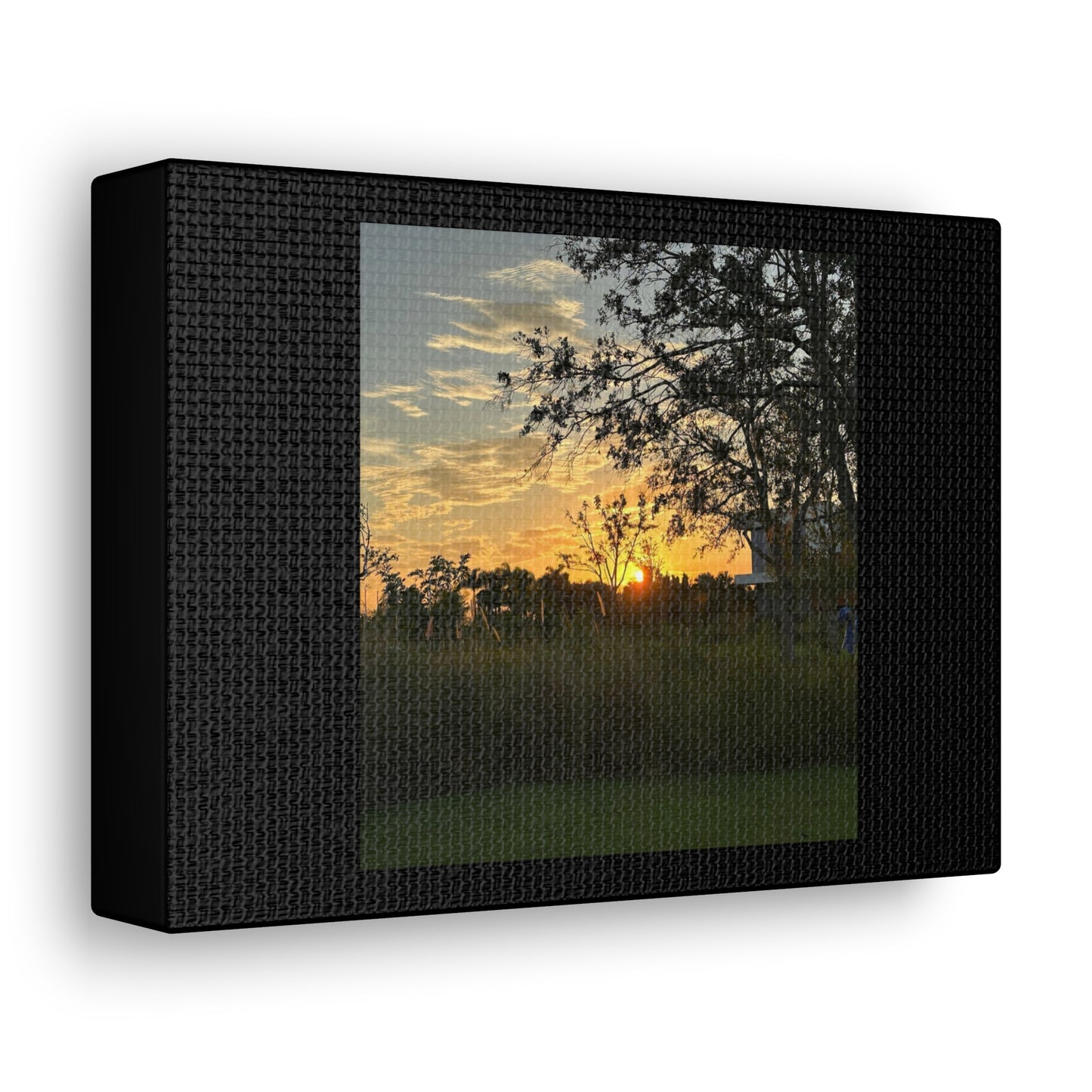 Sunset Black Canvas Gallery Wraps