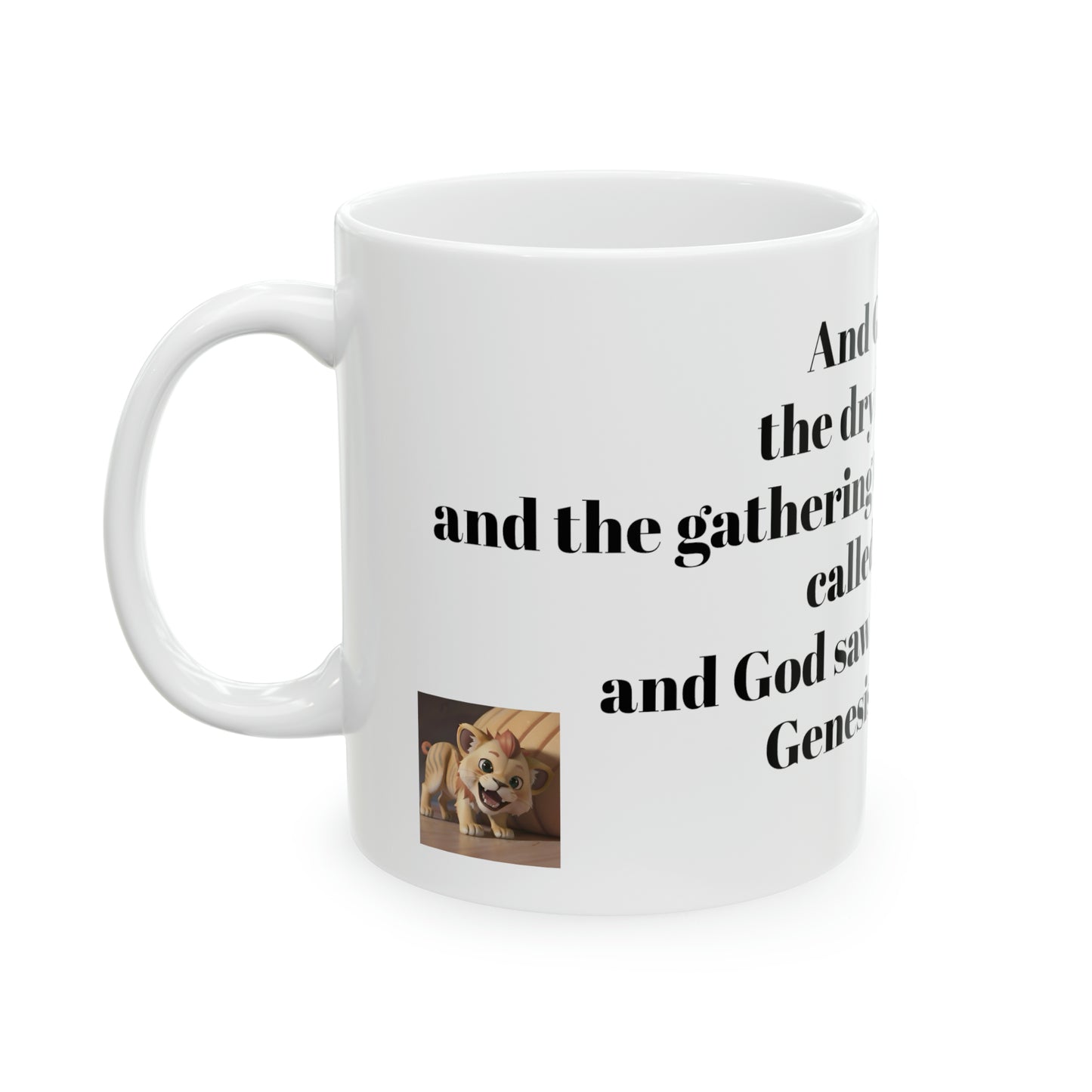 Bible Speaks Gen 1:10 Ceramic Mug, 11oz