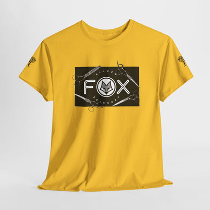 Silver Fox Scissors Unisex Heavy Cotton Tee