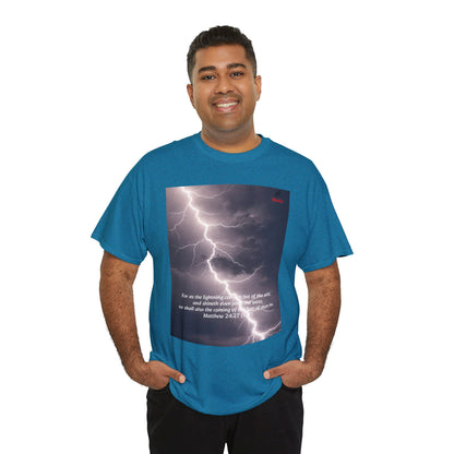 Lightning Style East West Unisex Heavy Cotton Tee