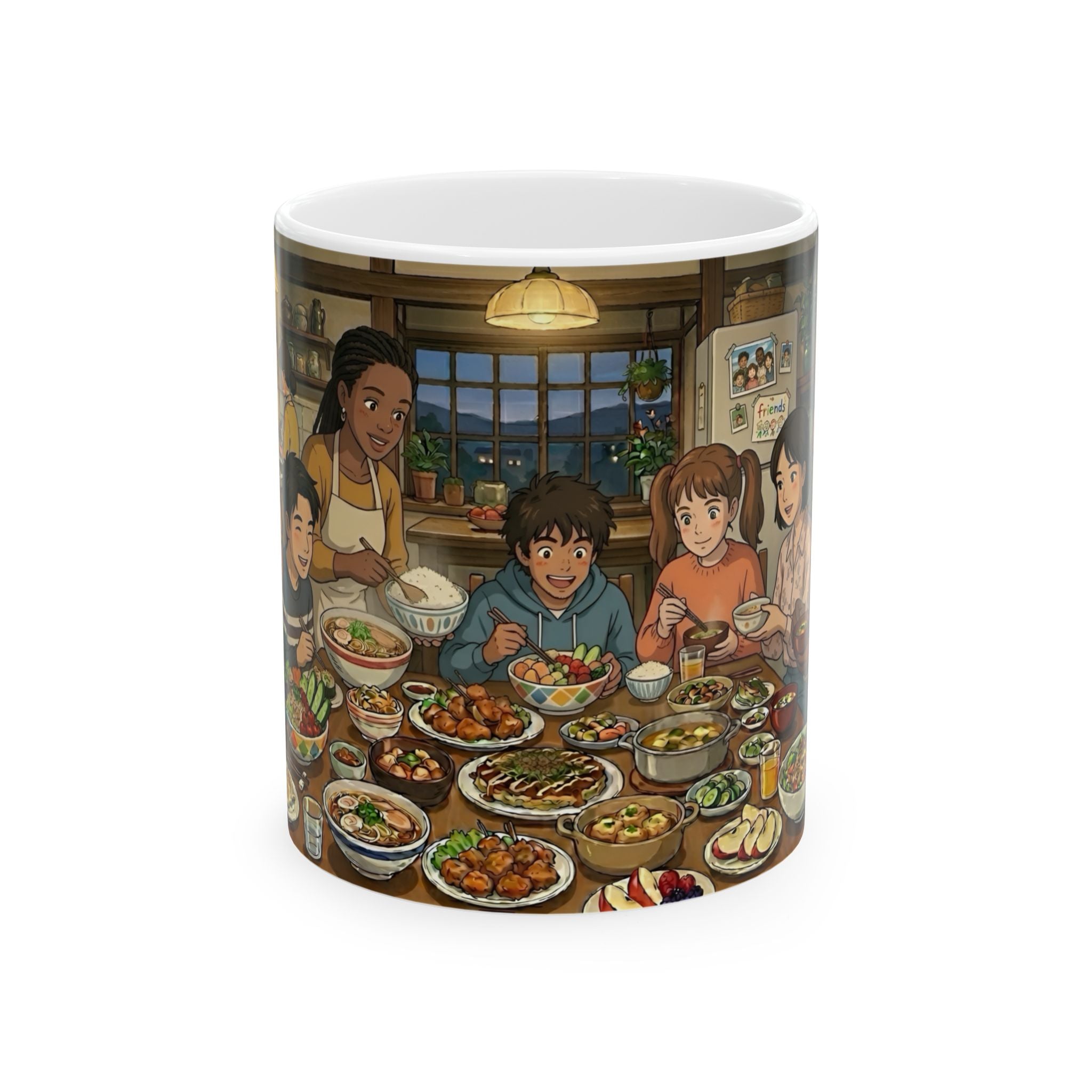 Family & Friends #4 Forever White Ceramic Mug — Cozy Feast Cup (11oz/15oz)