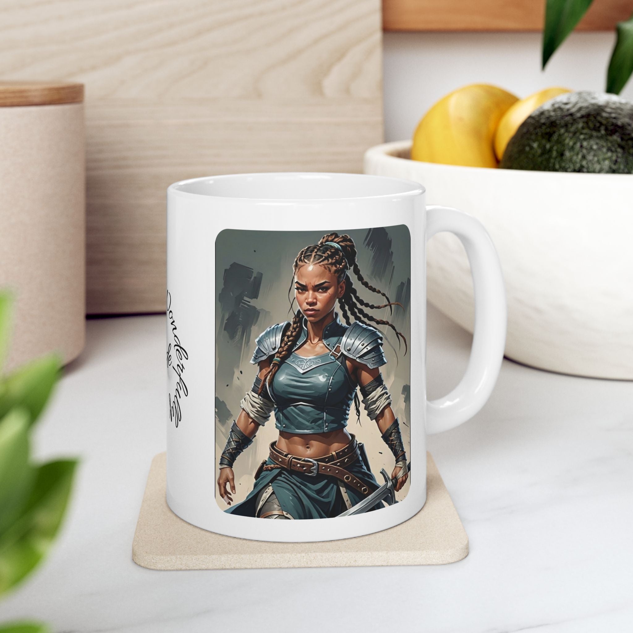 Gentle Woman of Valor #29 White Ceramic Mug - Fearfully & Wonderfully Made Tribute Cup (11oz/15oz)