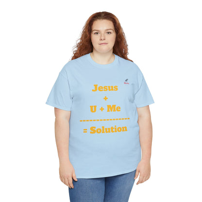 Jesus+U+Me Unisex Heavy Cotton Tee