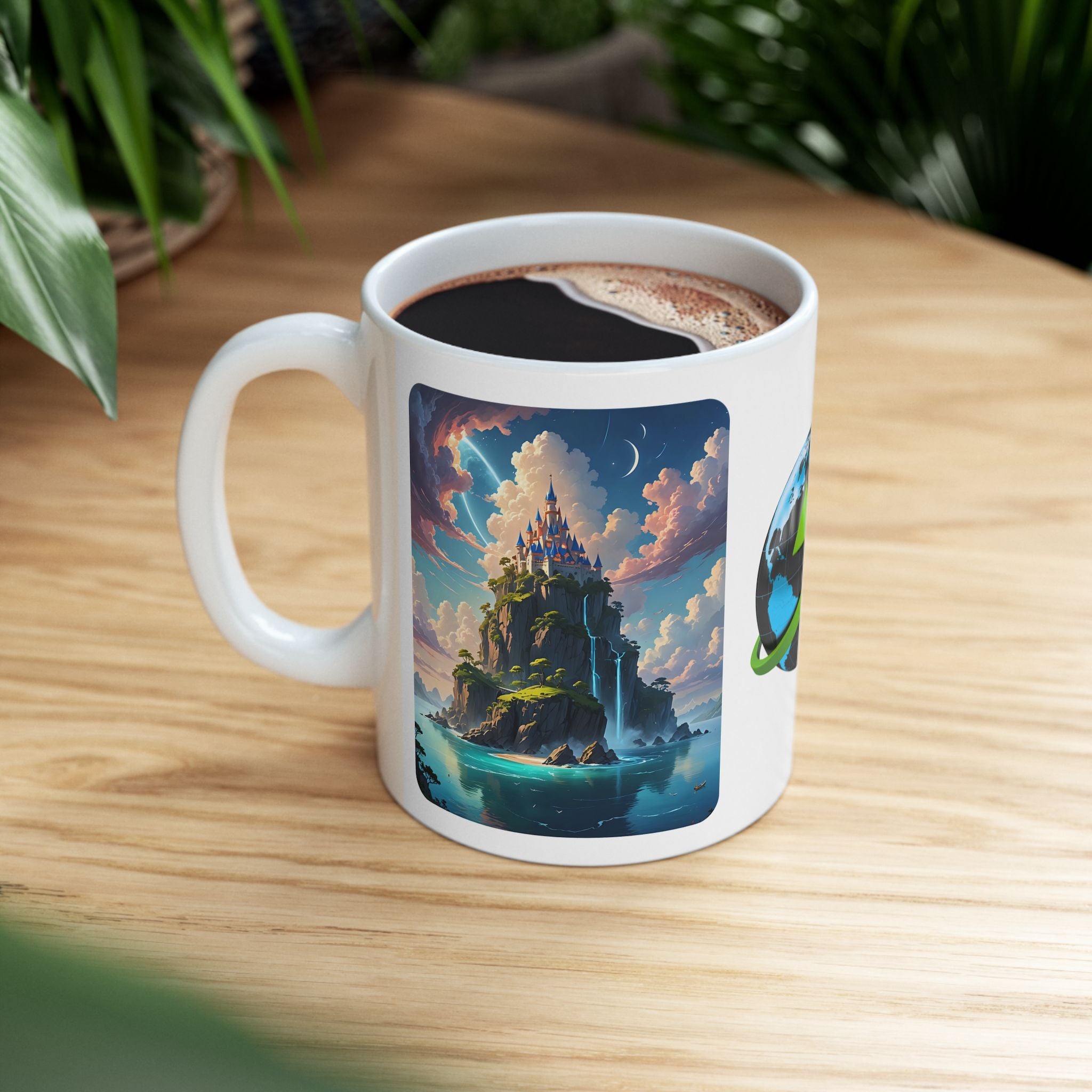 Contrast & Perspective #5 White Ceramic Mug — Time & Chance Daily Cup (11oz, 15oz)