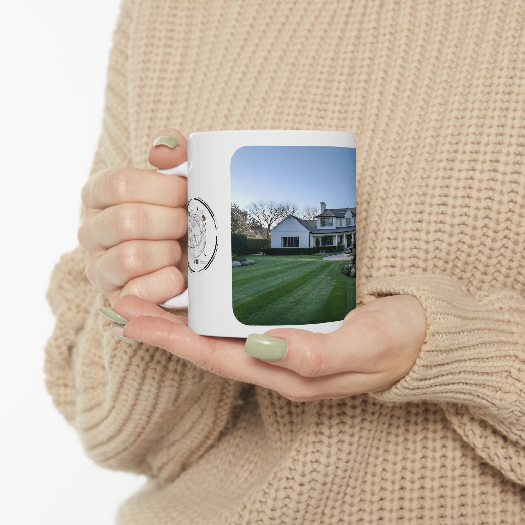 Cozy Architecture & Dreamy Landscapes #4 White Ceramic Mug – Homes Home Sweet Home Cup (11oz/15oz)
