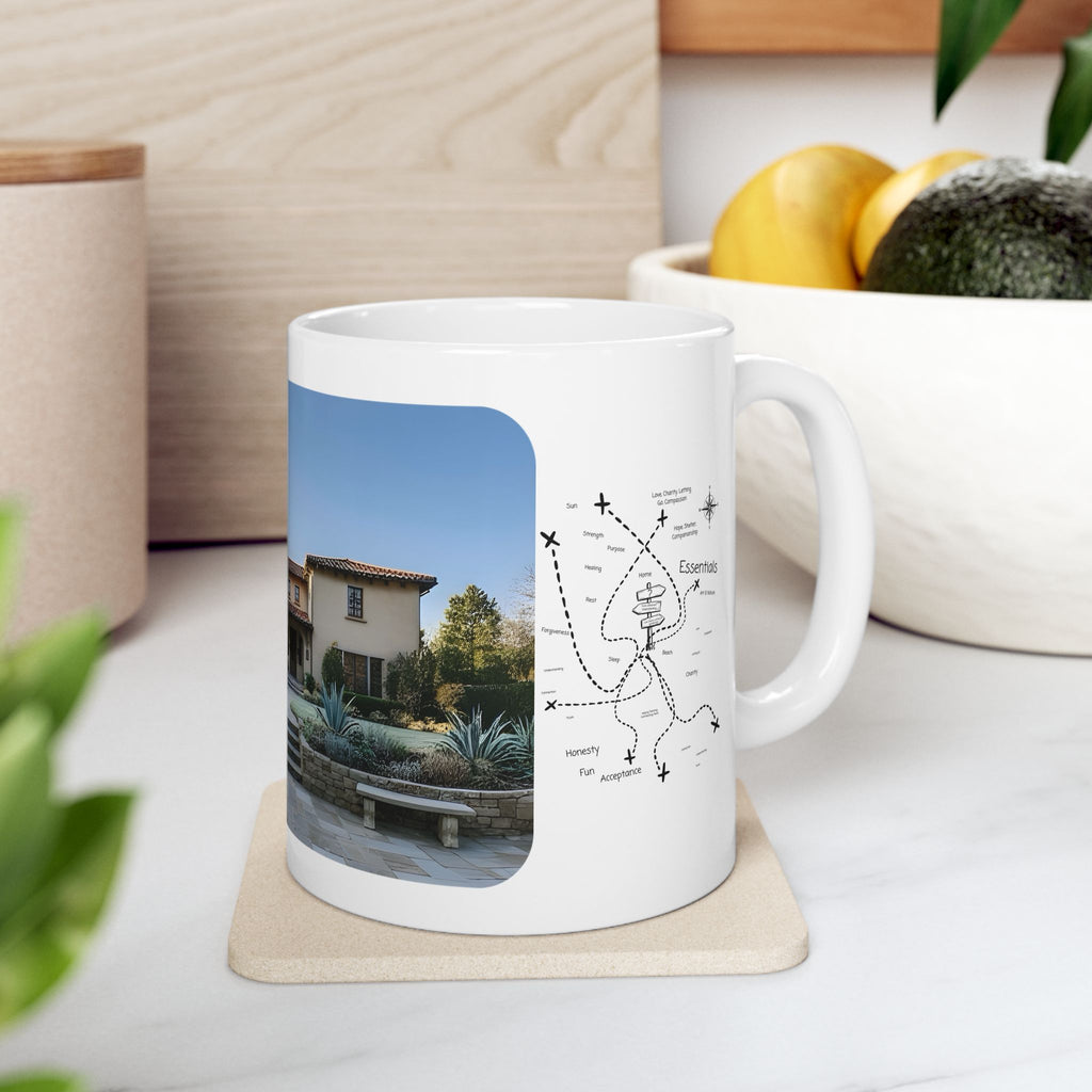 Cozy Architecture & Dreamy Landscapes #5 White Ceramic Mug – Homes Home Sweet Home Cup (11oz/15oz)