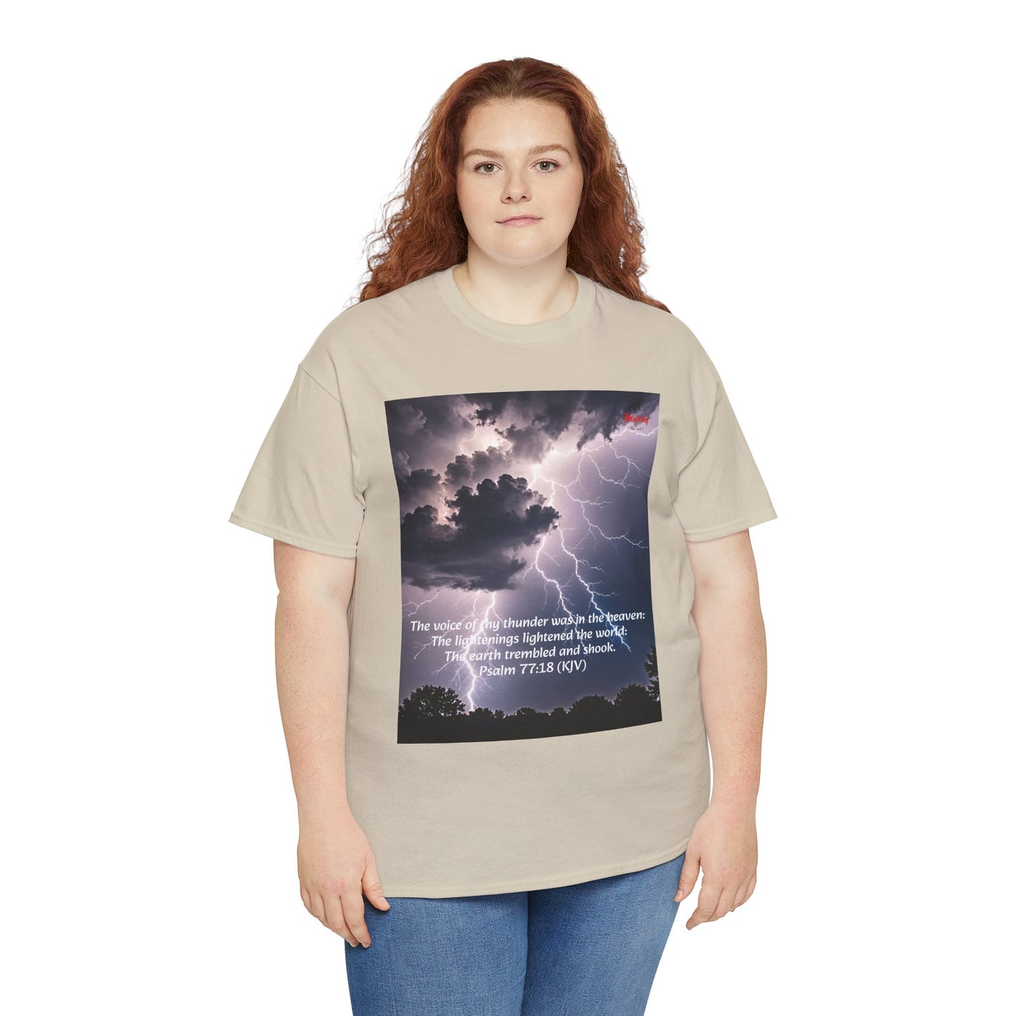 Lightning Style Thunder Unisex Heavy Cotton Tee