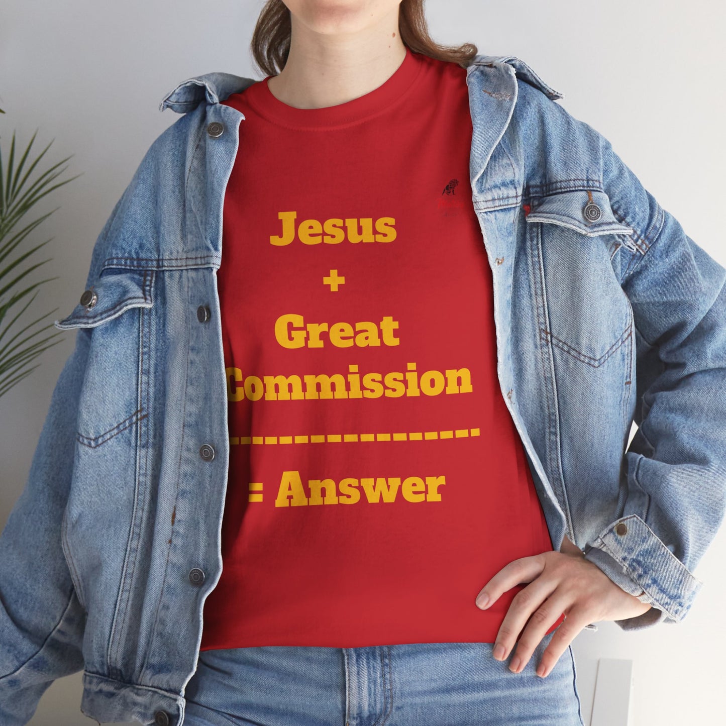 Jesus+Great Commission Unisex Heavy Cotton Tee