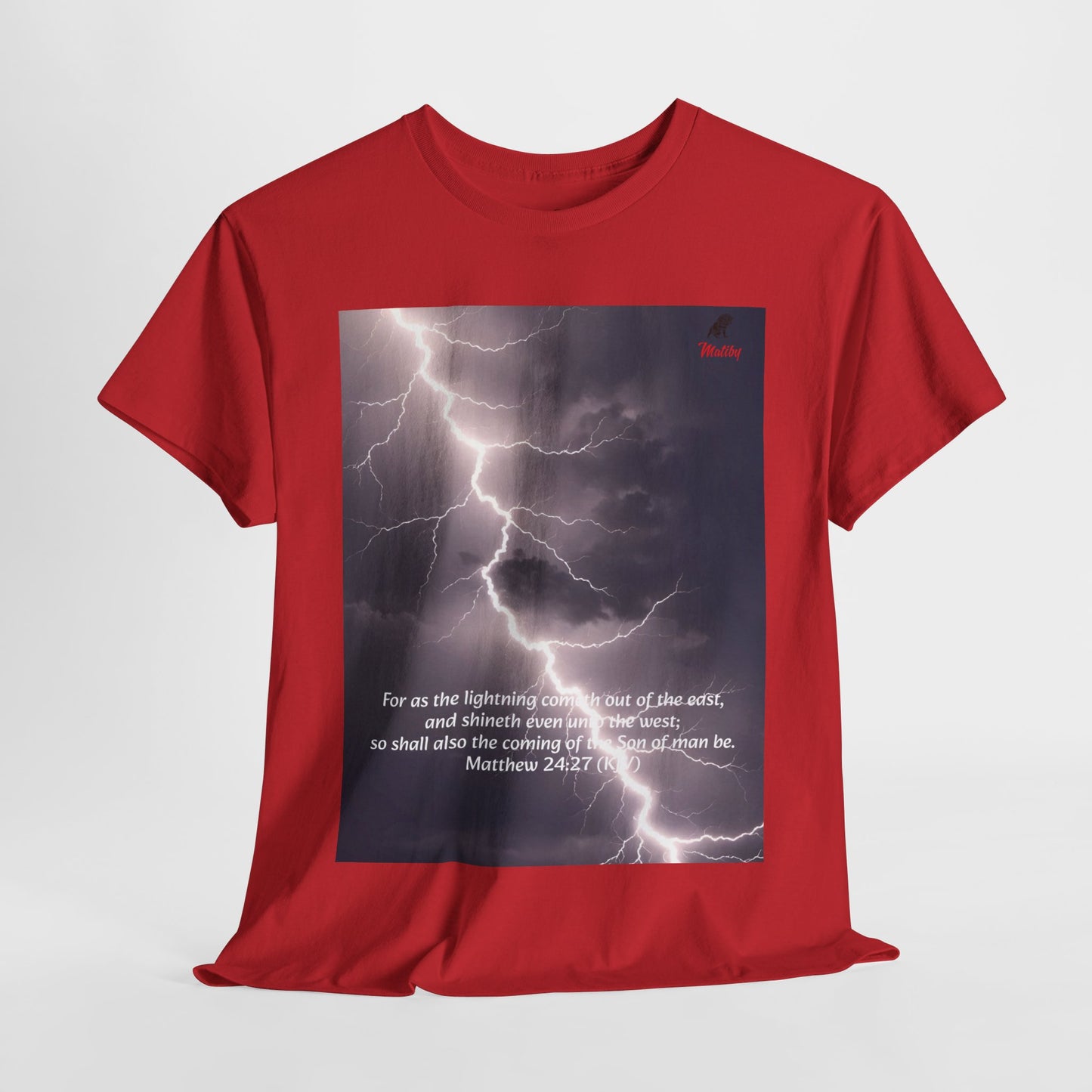 Lightning Style East West Unisex Heavy Cotton Tee