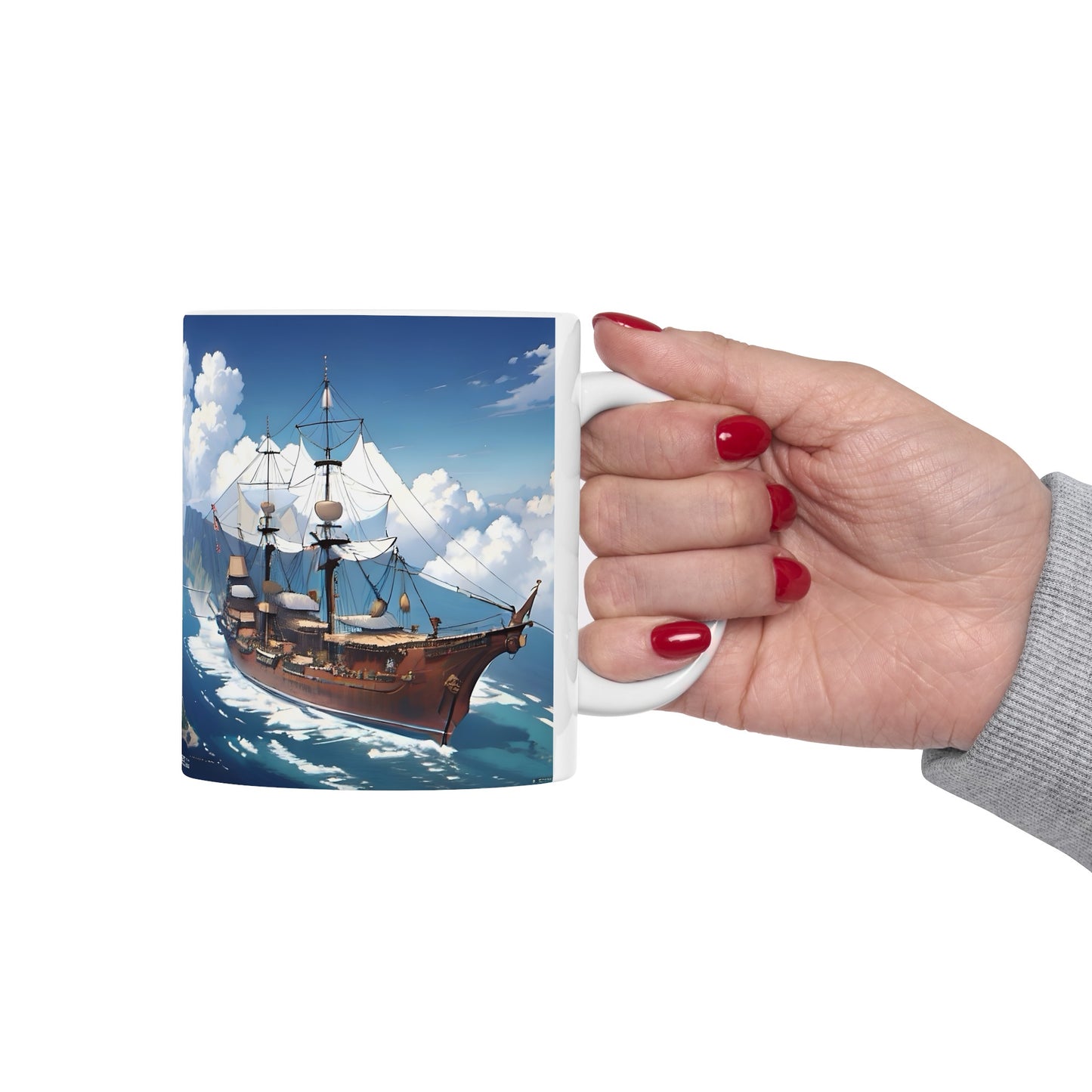 Nautical Ship Ceramic Mug, 11oz