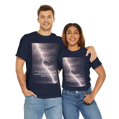 Lightning Style East West Unisex Heavy Cotton Tee