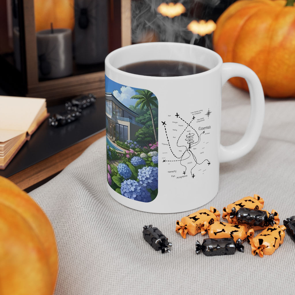 Cozy Architecture & Dreamy Landscapes #42 White Ceramic Mug – Homes Home Sweet Home Cup (11oz/15oz)