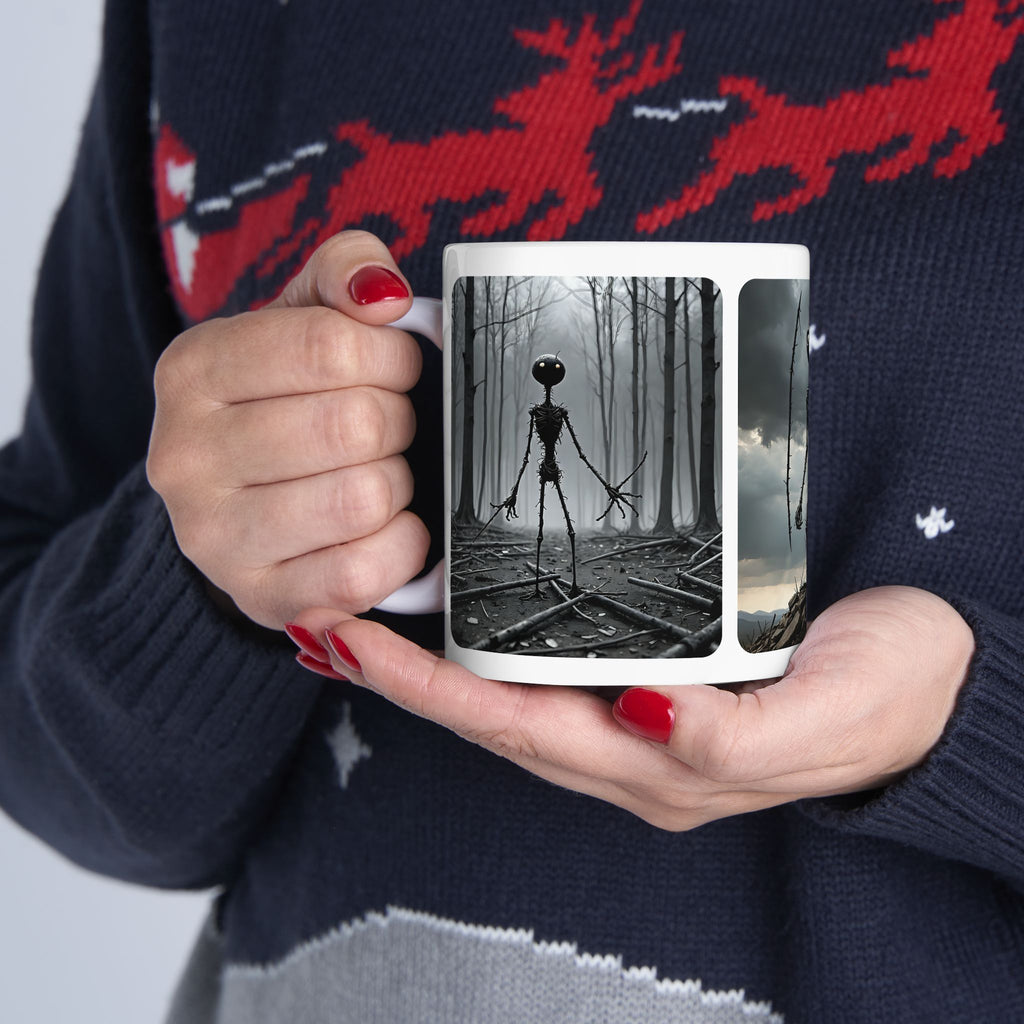 The Stick-To-It Species #4 White Ceramic Mug – Anatomy of Optimism Cup 11oz/15oz