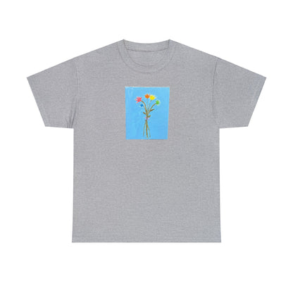 Matiby "Artzy" Flower Unisex Heavy Cotton Tee