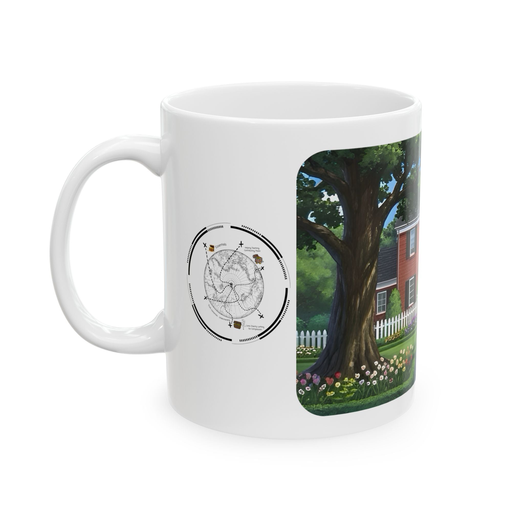 Cozy Architecture & Dreamy Landscapes #47 White Ceramic Mug – Homes Home Sweet Home Cup (11oz/15oz)