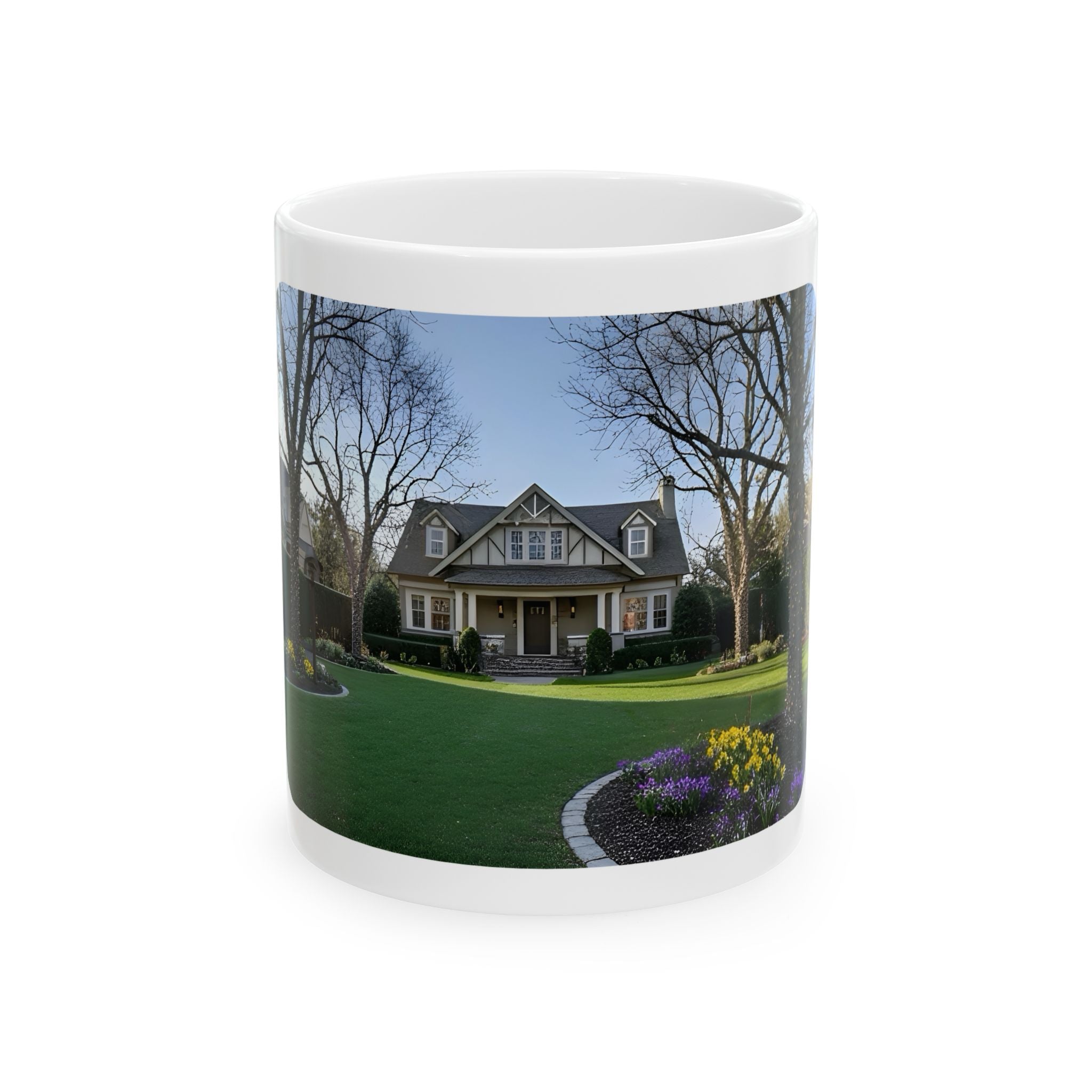 Cozy Architecture & Dreamy Landscapes #3 White Ceramic Mug – Homes Home Sweet Home Cup (11oz/15oz)