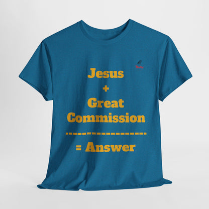 Jesus+Great Commission Unisex Heavy Cotton Tee