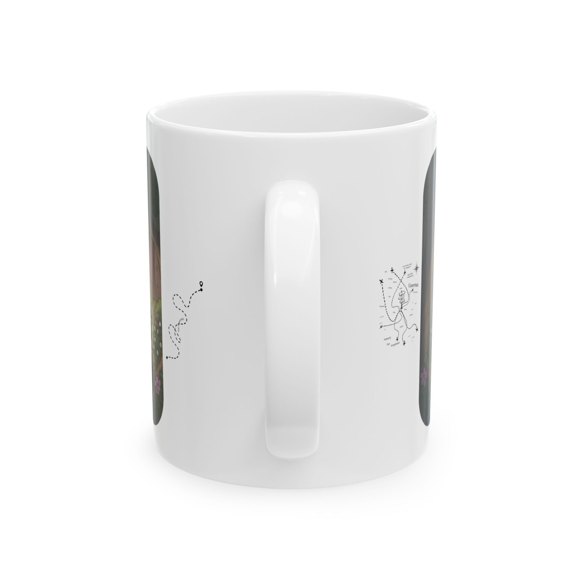 Adventure 4x4 Trucks #50, Plant Nursery Lovers White Ceramic Mug — Find Your Path To The Essentials Cup (11oz & 15oz)