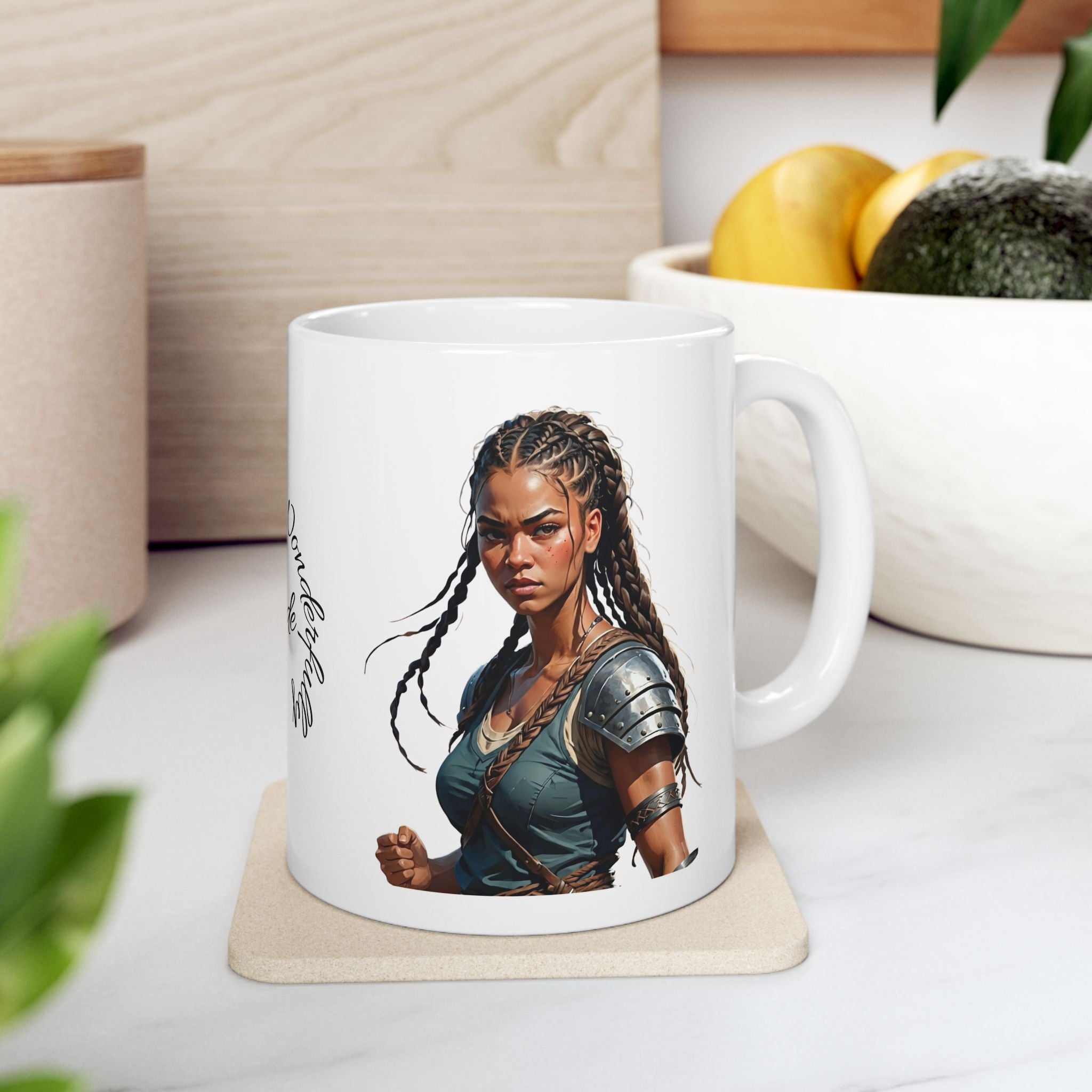 Gentle Woman of Valor #21 White Ceramic Mug - Fearfully & Wonderfully Made Tribute Cup (11oz/15oz)