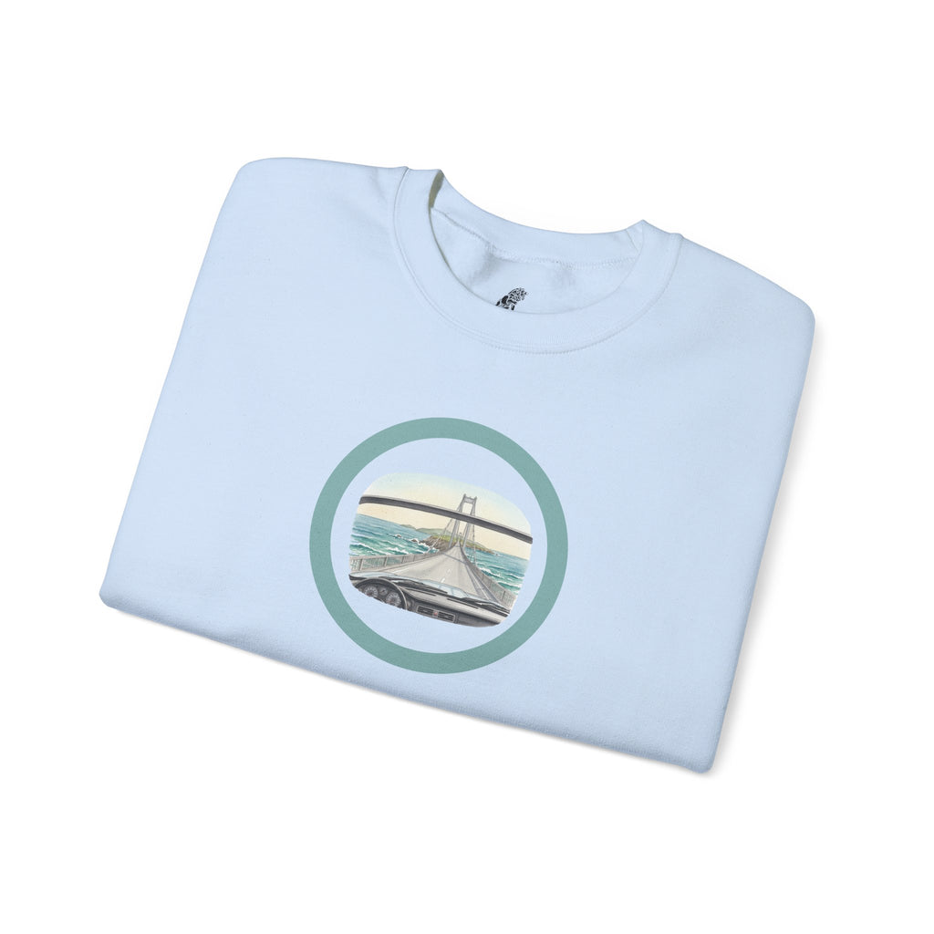 Coastal Bridge Drive Circle Crewneck Sweatshirt