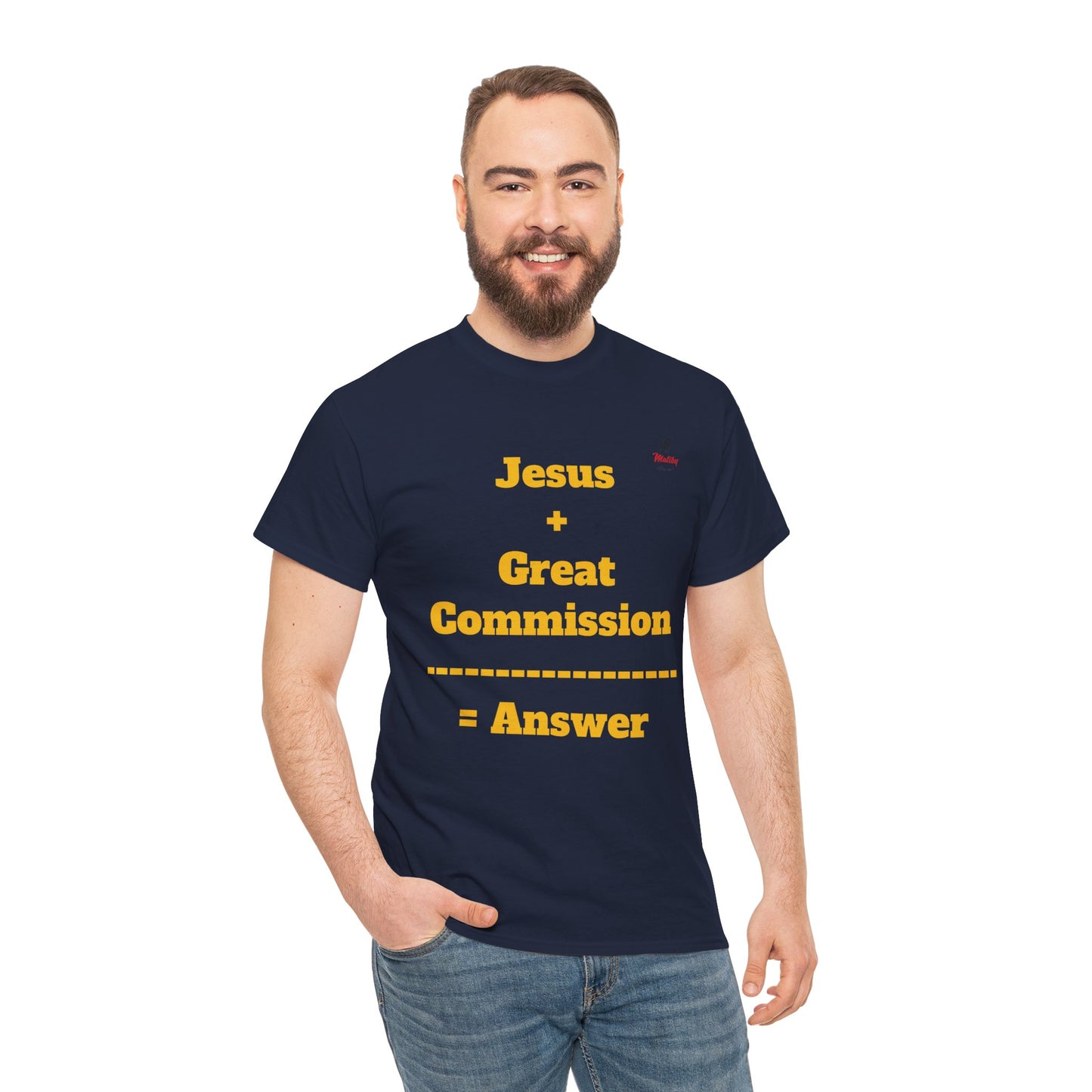 Jesus+Great Commission Unisex Heavy Cotton Tee