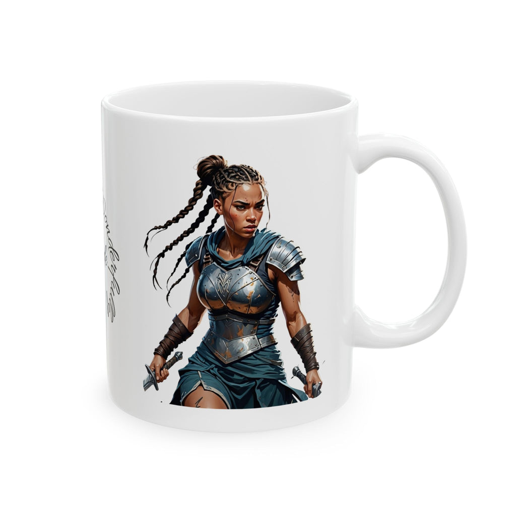 Gentle Woman of Valor #25 White Ceramic Mug - Fearfully & Wonderfully Made Tribute Cup (11oz/15oz)