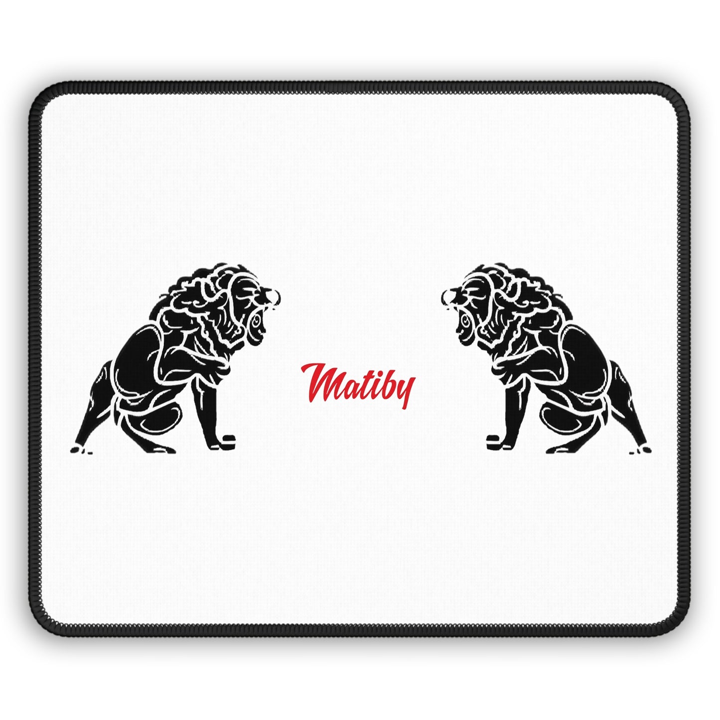 Matiby White Gaming Mouse Pad