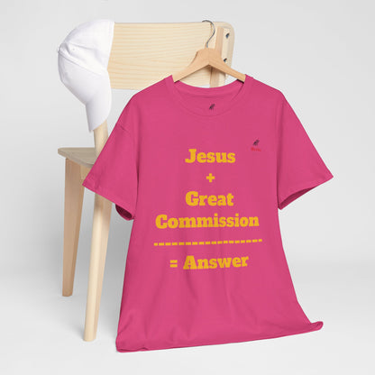 Jesus+Great Commission Unisex Heavy Cotton Tee