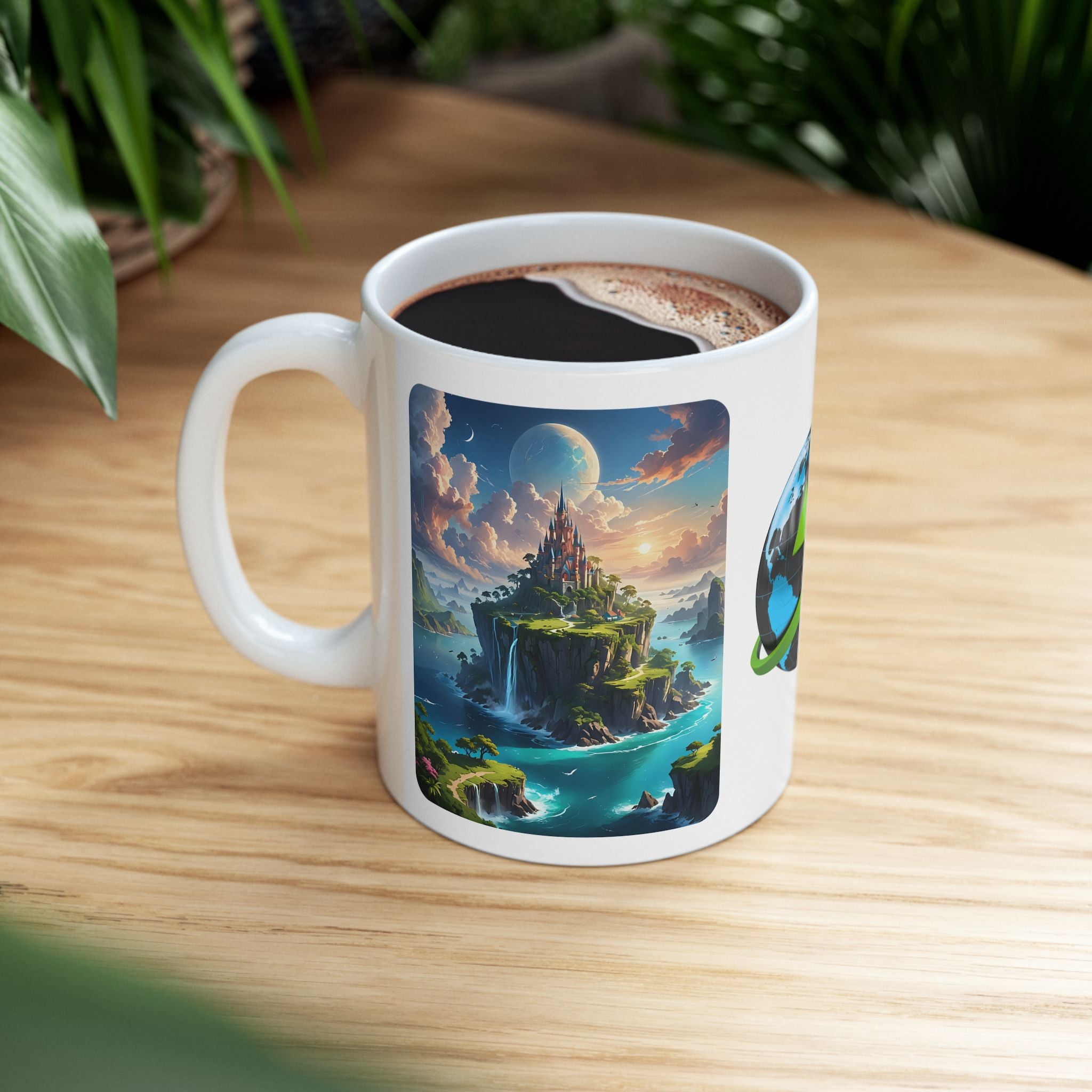 Contrast & Perspective #7 White Ceramic Mug — Time & Chance Daily Cup (11oz, 15oz)