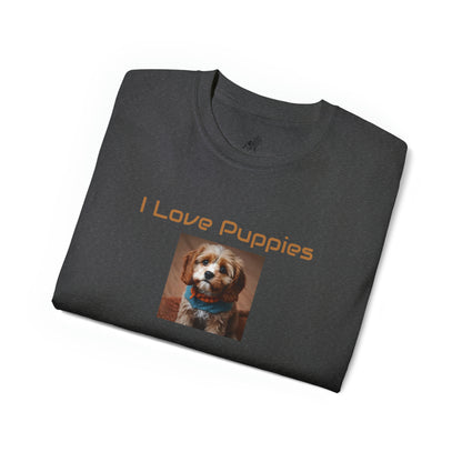 Matiby "I Love Puppies" Unisex Ultra Cotton Tee