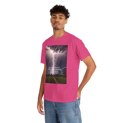 Lightning Style Satan's Fall Unisex Heavy Cotton Tee