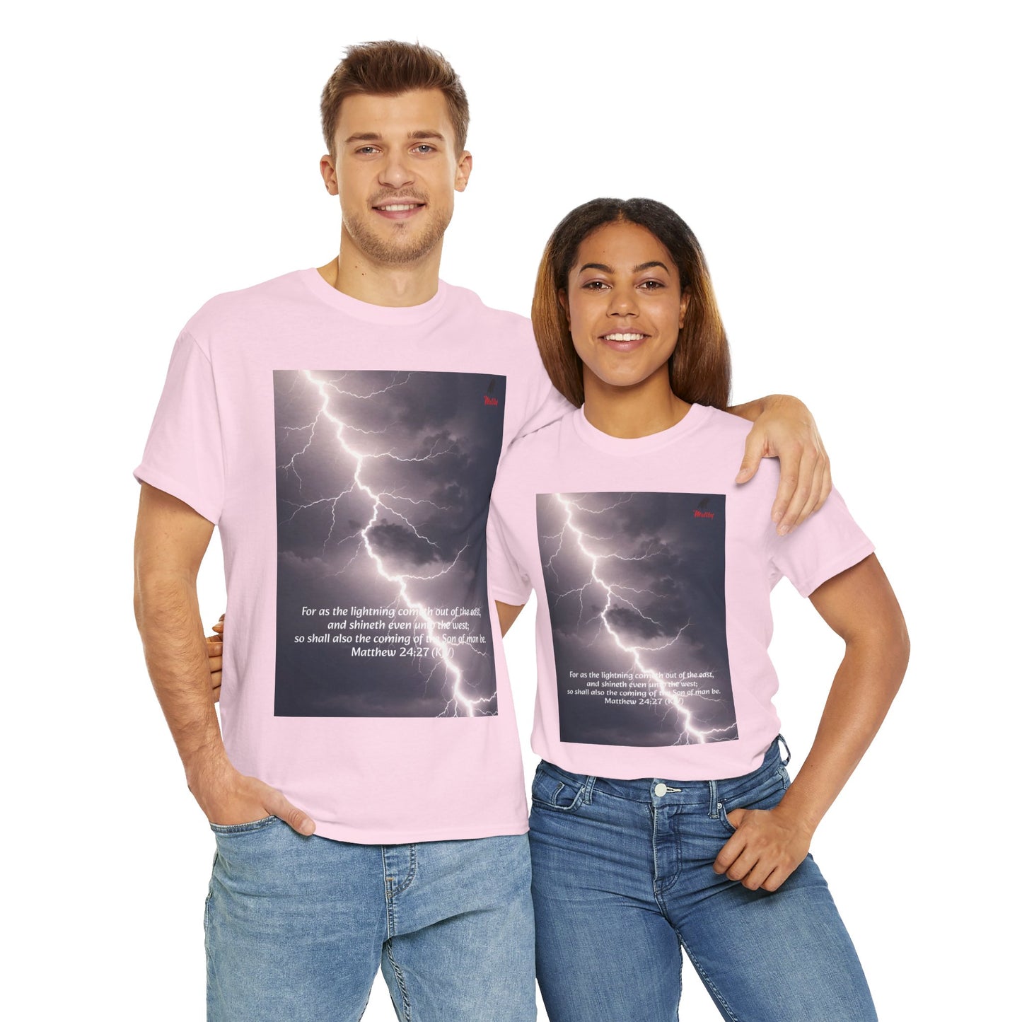 Lightning Style East West Unisex Heavy Cotton Tee