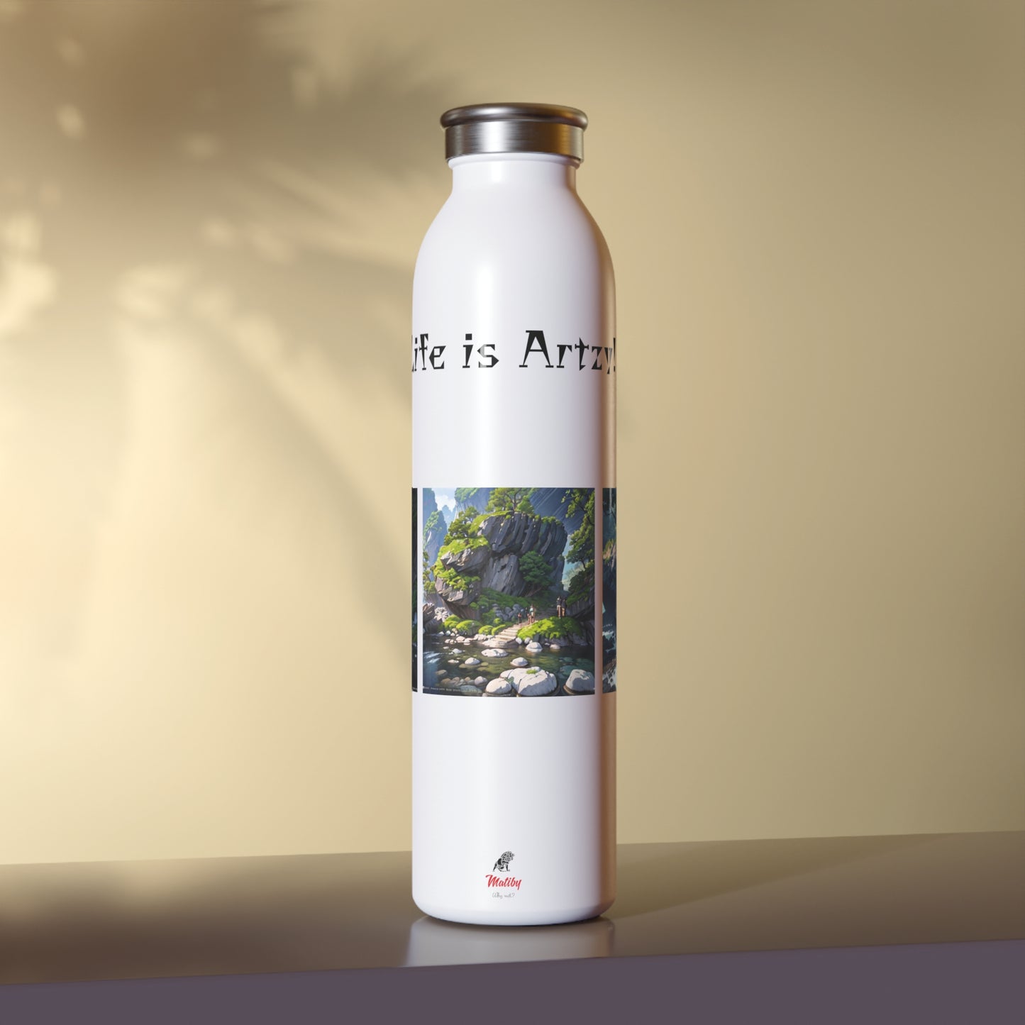 Artzy Slim Water Bottle