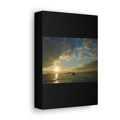 Sunset Black Canvas Gallery Wraps