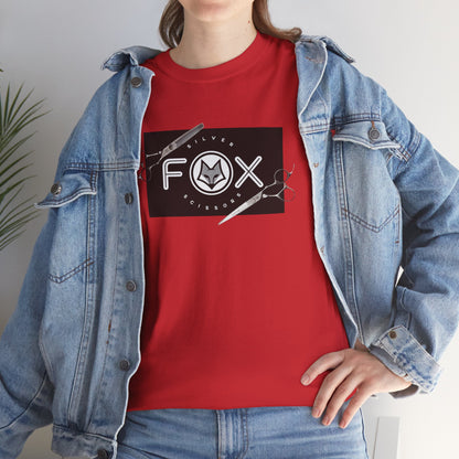 Silver Fox Scissors Unisex Heavy Cotton Tee