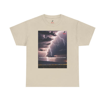 Lightning Style Earth Trembled Unisex Heavy Cotton Tee