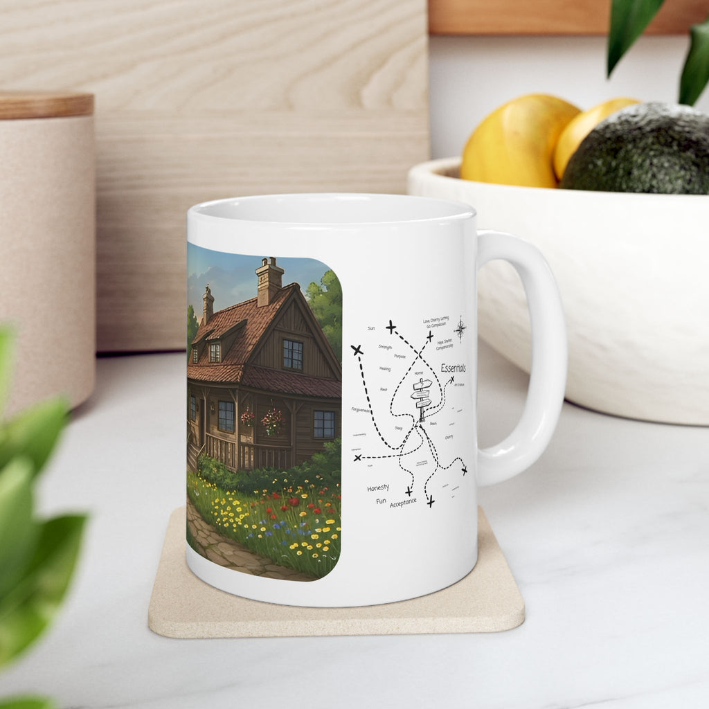Cozy Architecture & Dreamy Landscapes #37 White Ceramic Mug – Homes Home Sweet Home Cup (11oz/15oz)