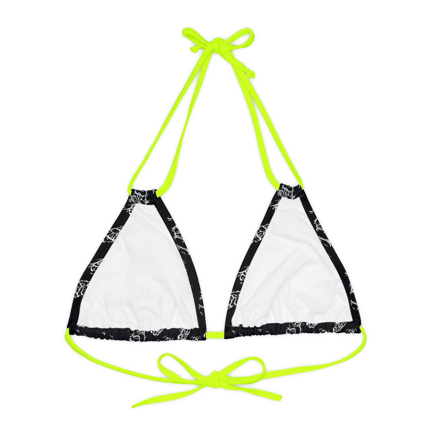 Matiby Lion Strappy Triangle Bikini Top (AOP)